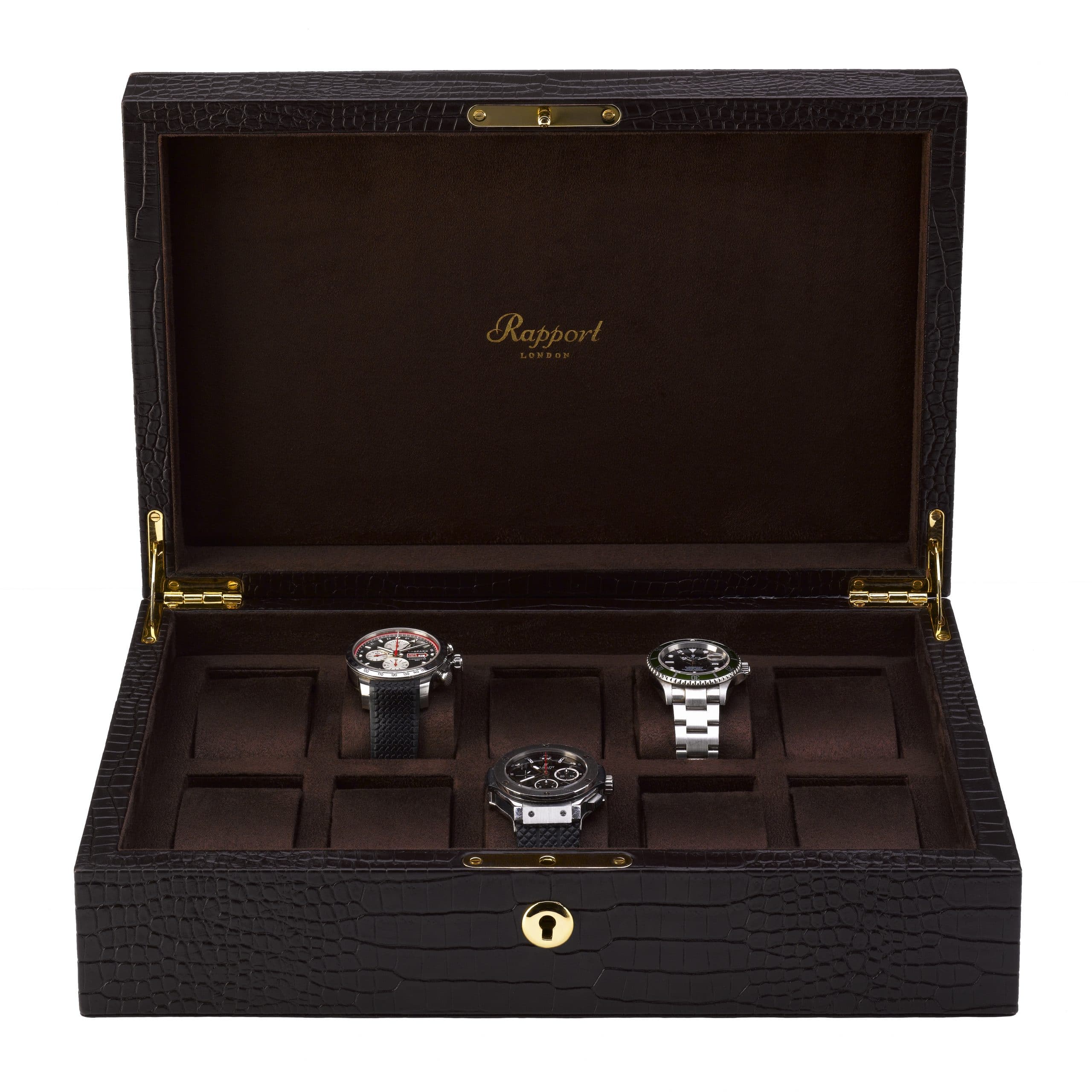 personalised leather watch box