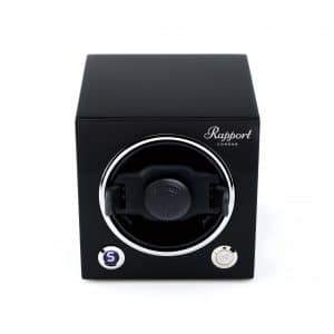 Rapport New Evo Cube Single Watch Winder - Midnight Black