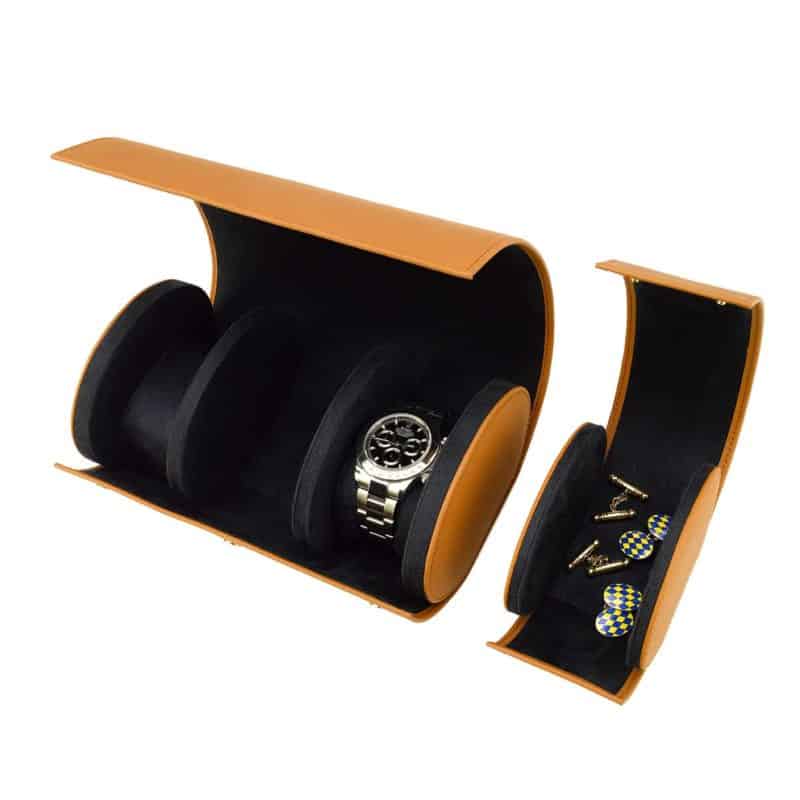 Rapport Hyde Park Three Watch Roll - Tan - Image 6