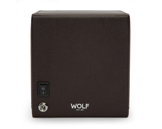 WOLF Cub Single Watch Winder With Cover - Brown - Image 5