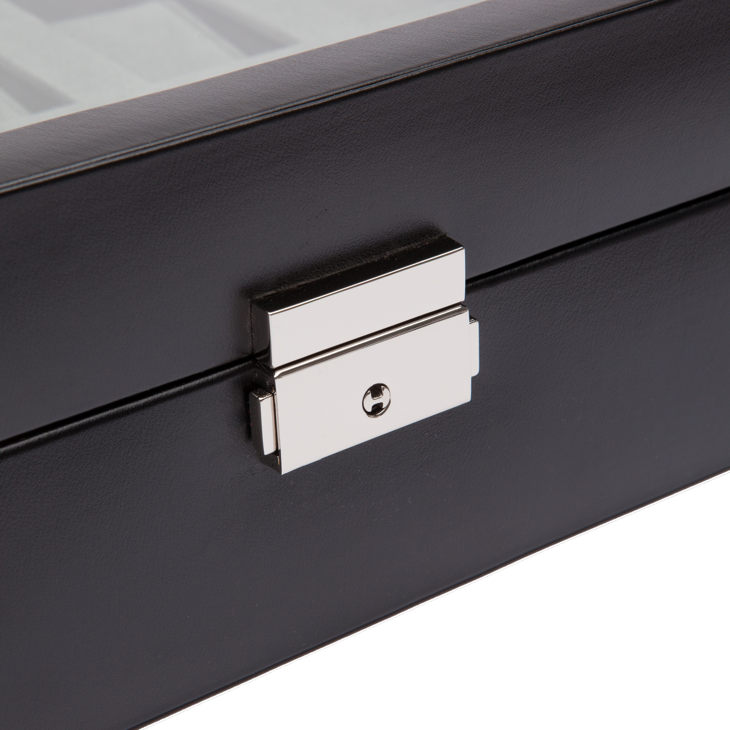 WOLF Heritage 10 Piece Watch Box - Black and Grey - Image 4