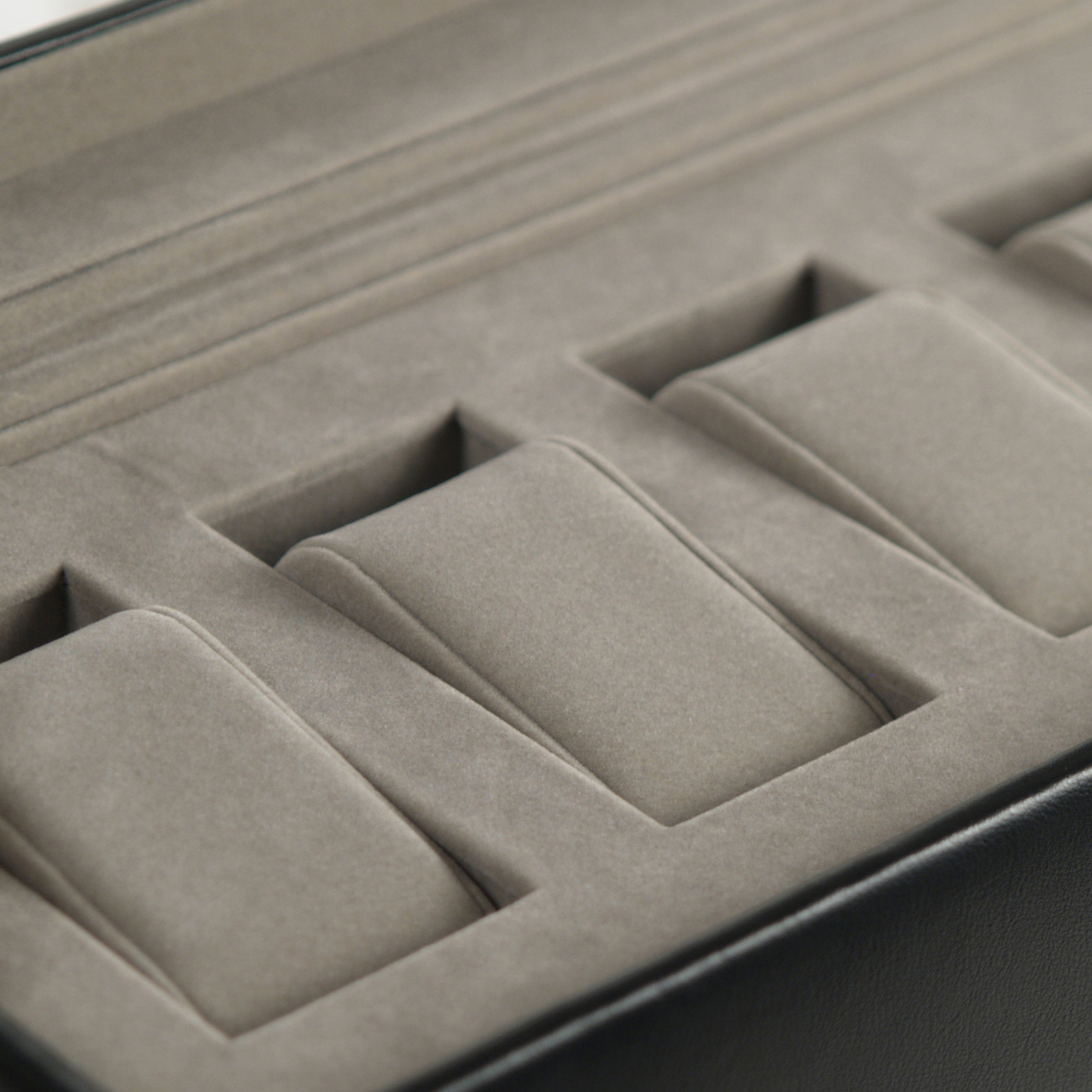 WOLF Heritage 5 Piece Watch Box - Black and Grey - Image 3