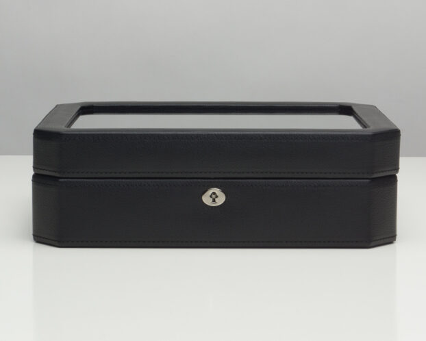 WOLF Windsor 10 Piece Watch Box - Black and Purple - Image 4
