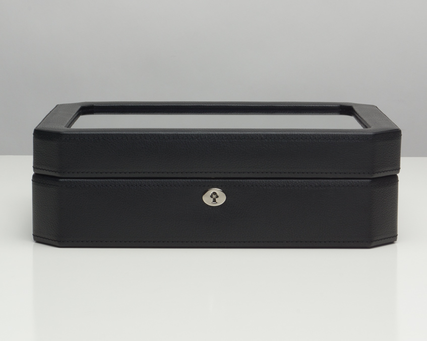 WOLF Windsor 10 Piece Watch Box - Black and Purple - Image 4
