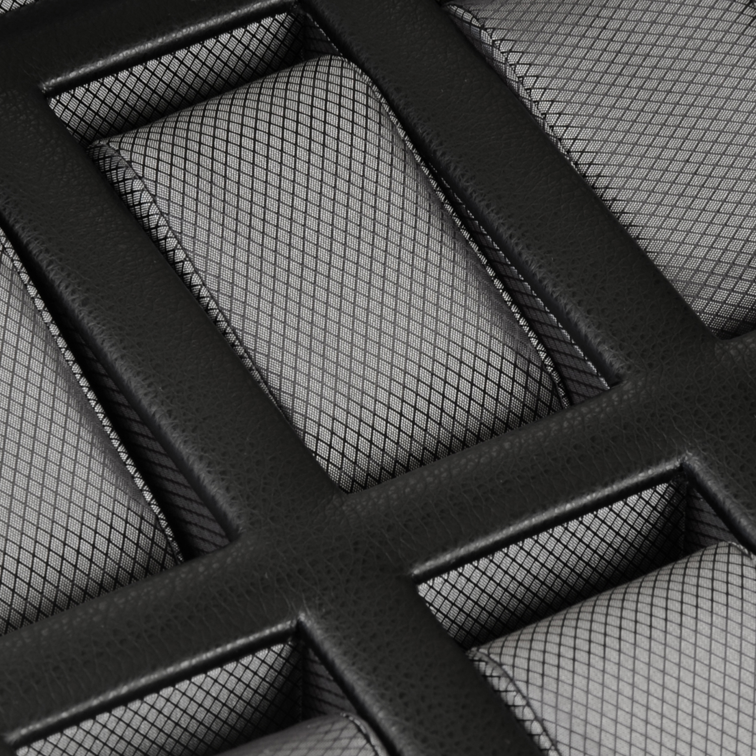 WOLF Windsor 15 Piece Watch Box - Black and Grey - Image 3