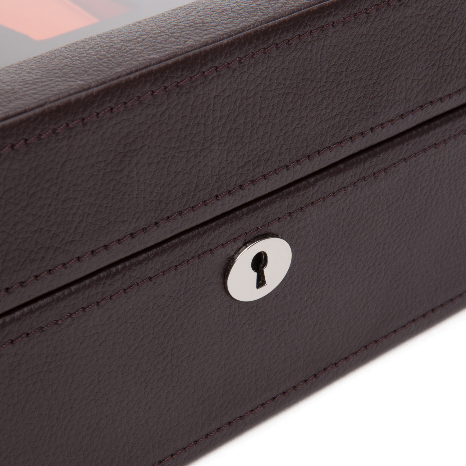WOLF Windsor 15 Piece Watch Box - Brown and Orange - Image 5