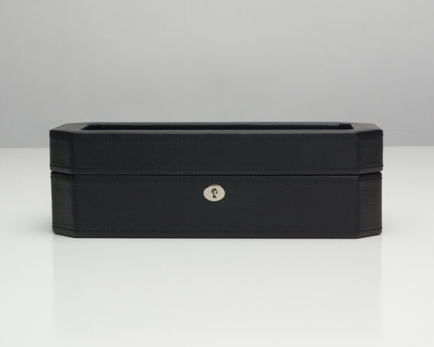 WOLF Windsor 5 Piece Watch Box - Black and Purple - Image 4