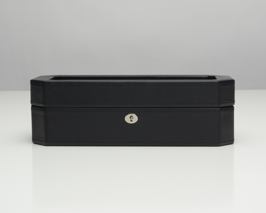 WOLF Windsor 5 Piece Watch Box - Black and Purple - Image 4