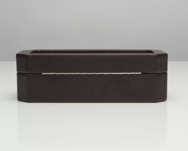 WOLF Windsor 5 Piece Watch Box - Brown and Orange - Image 5