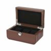 Benson Black Series 3 Piece Leather Watch Box - Brown