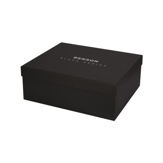 Benson Black Series 8 Piece Leather Watch Box - Carbon Fibre - Image 4