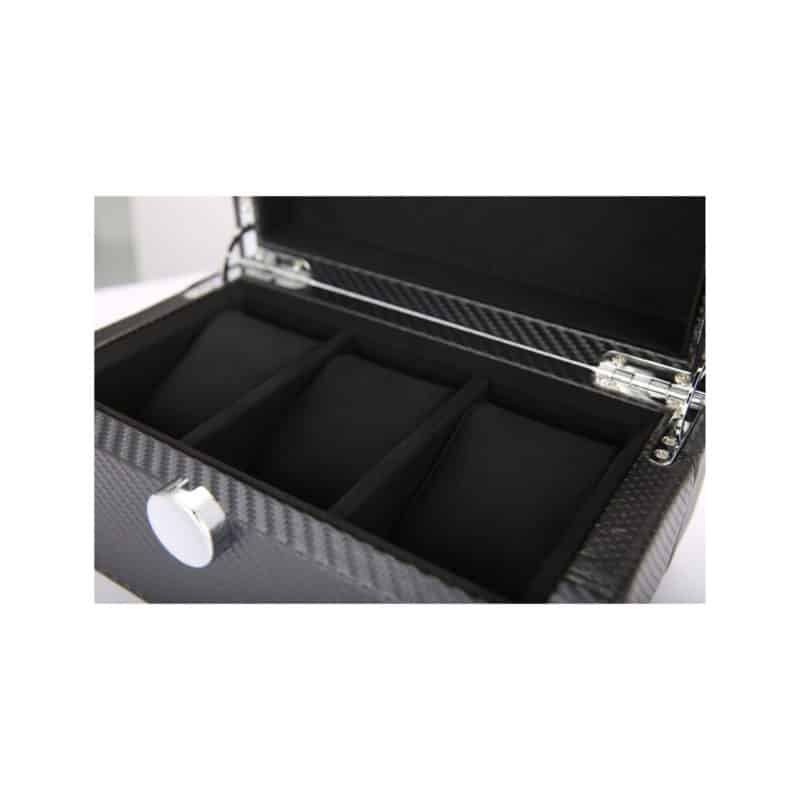 Benson Black Series 3 Piece Watch Box - Carbon Fibre - Image 4