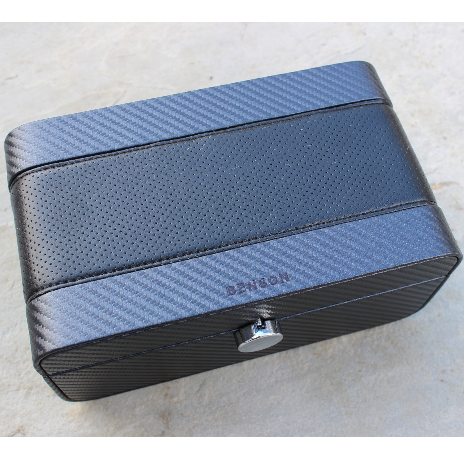 Benson Black Series 3 Piece Watch Box Carbon Fibre 1010 Boutique