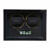 Benson Compact Double Watch Winder - Black Gloss 2.BG - Image 2