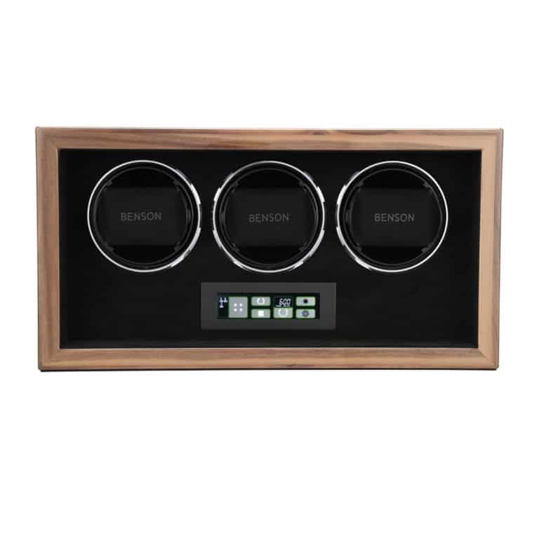 Benson Compact Triple Watch Winder - Walnut 3.WAS - Image 3