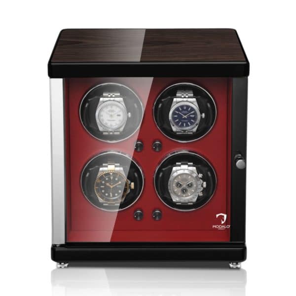 Ambiente Quad Macassar Red Front Watches
