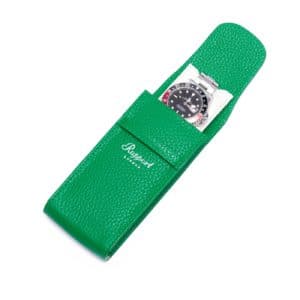 Portabello Watch Pouch Green Open