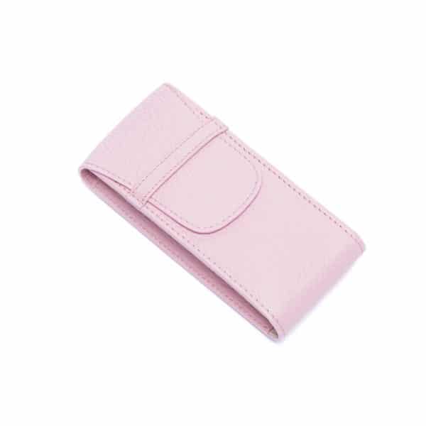 Portabello Watch Pouch Pink Closed