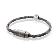 Graphite CABLE Stainless Steel Bracelet