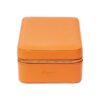 Hyde Park Quad Watch Box Tan Zip Case Front Closed