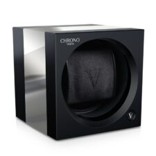 ChronoVision One Black Silk Chrome Front Angle