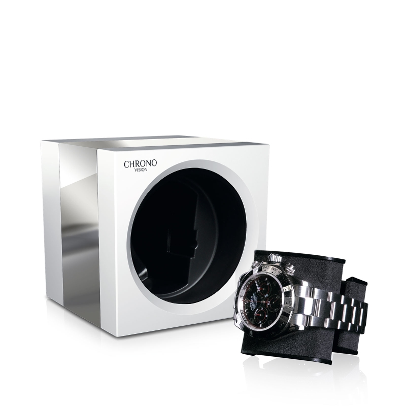 ChronoVision One White Silk Chrome Lifestyle