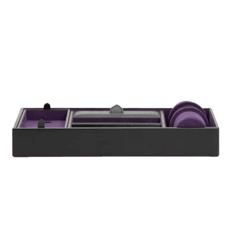 Blake Valet Tray Black Purple With Cuff Front 306428