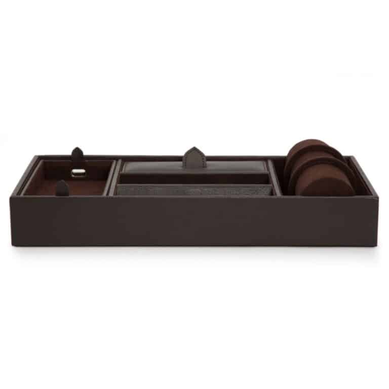 Blake Valet Tray Brown With Cuff Front 306406