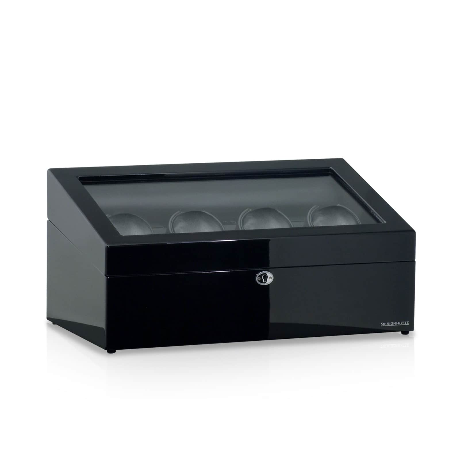 Munich 4 Watch Winder Front Angle Closed Empty