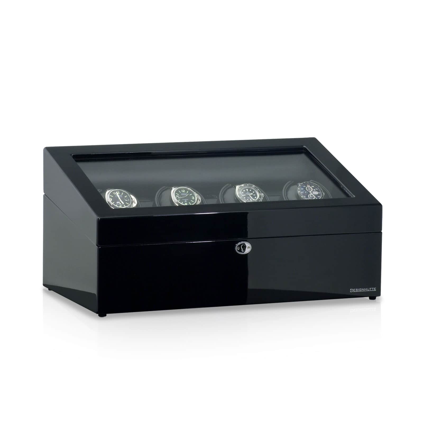Munich 4 Watch Winder Front Angle Closed