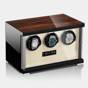 Modalo Showtime Triple Watch Winder Walnut