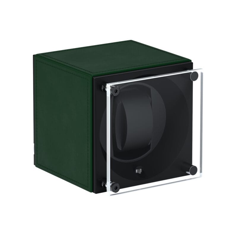 Masterbox Green Leather Front Angle Glass