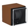 Masterbox cognac Leather Front Angle Glass