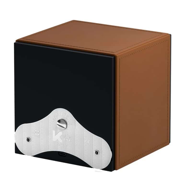 Masterbox cognac Leather Rear Angle