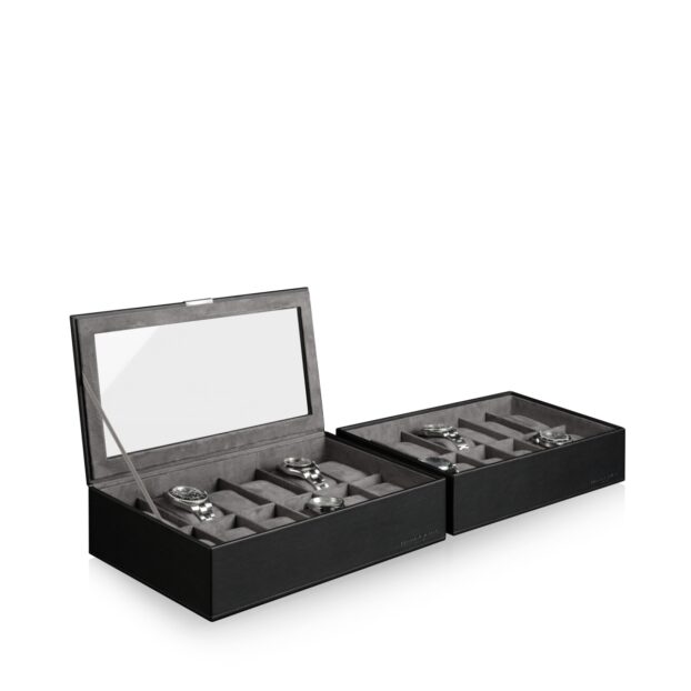 Mirage Black 12 Watch Box Lifestyle