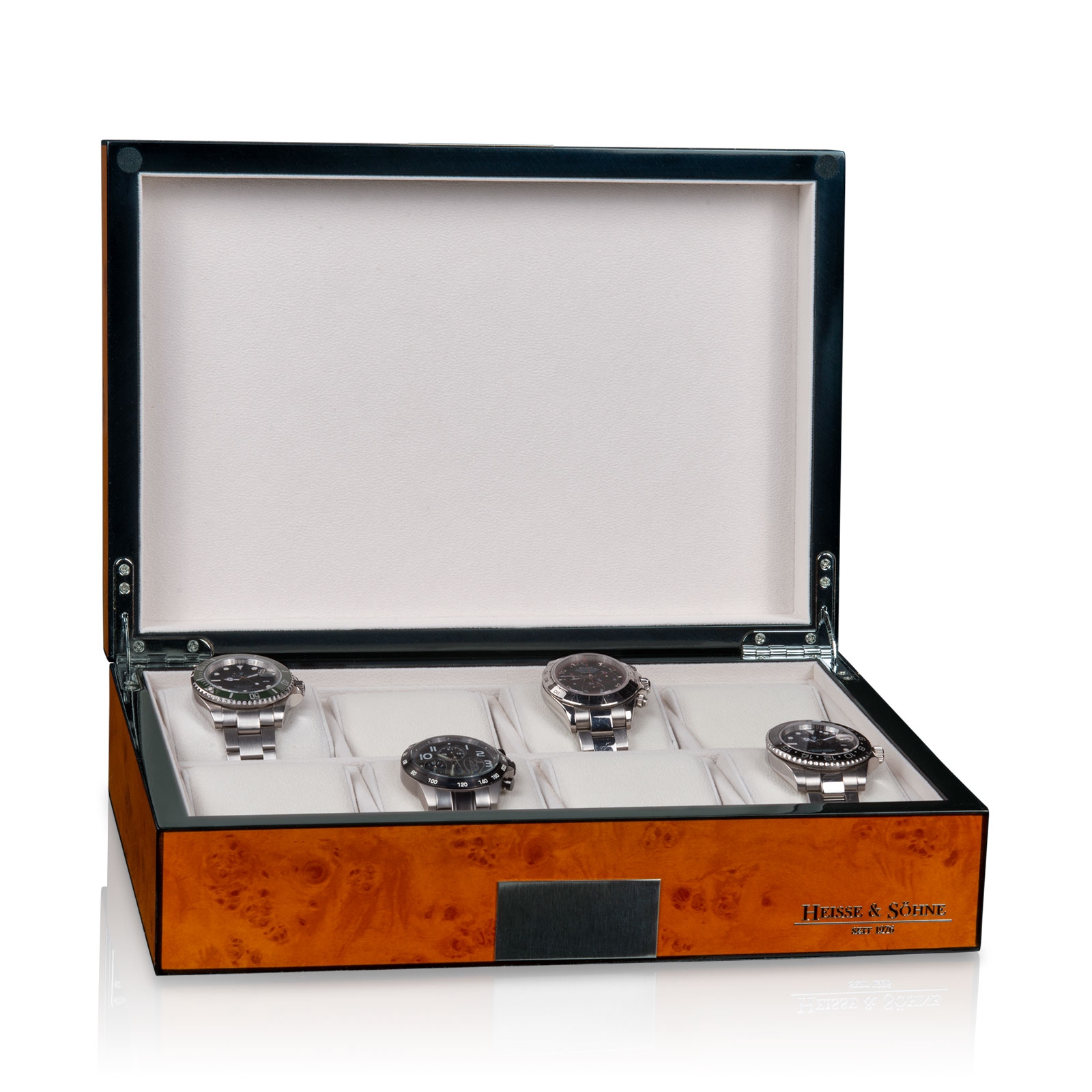 Botega 8 Burlwood Open Watches