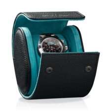 Charles Single Roll Black Turquoise Open Watch