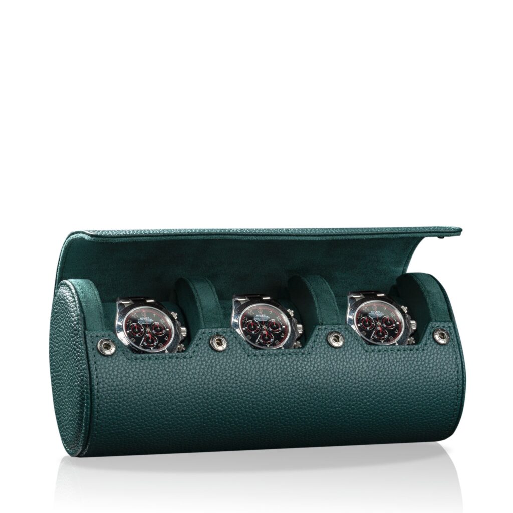 Charles Triple Roll Green Open Watches