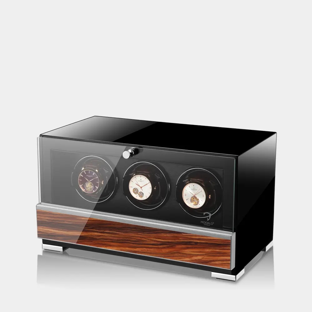 Modalo Clasico Premium Triple Rosewood Front Angle Watches